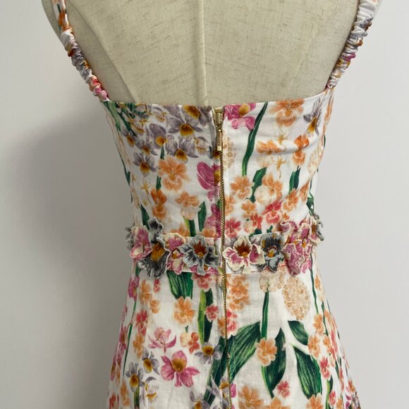 Agua By Agua Bendita lima jardiniera' floral-print linen maxi dress - Picture 10 of 16